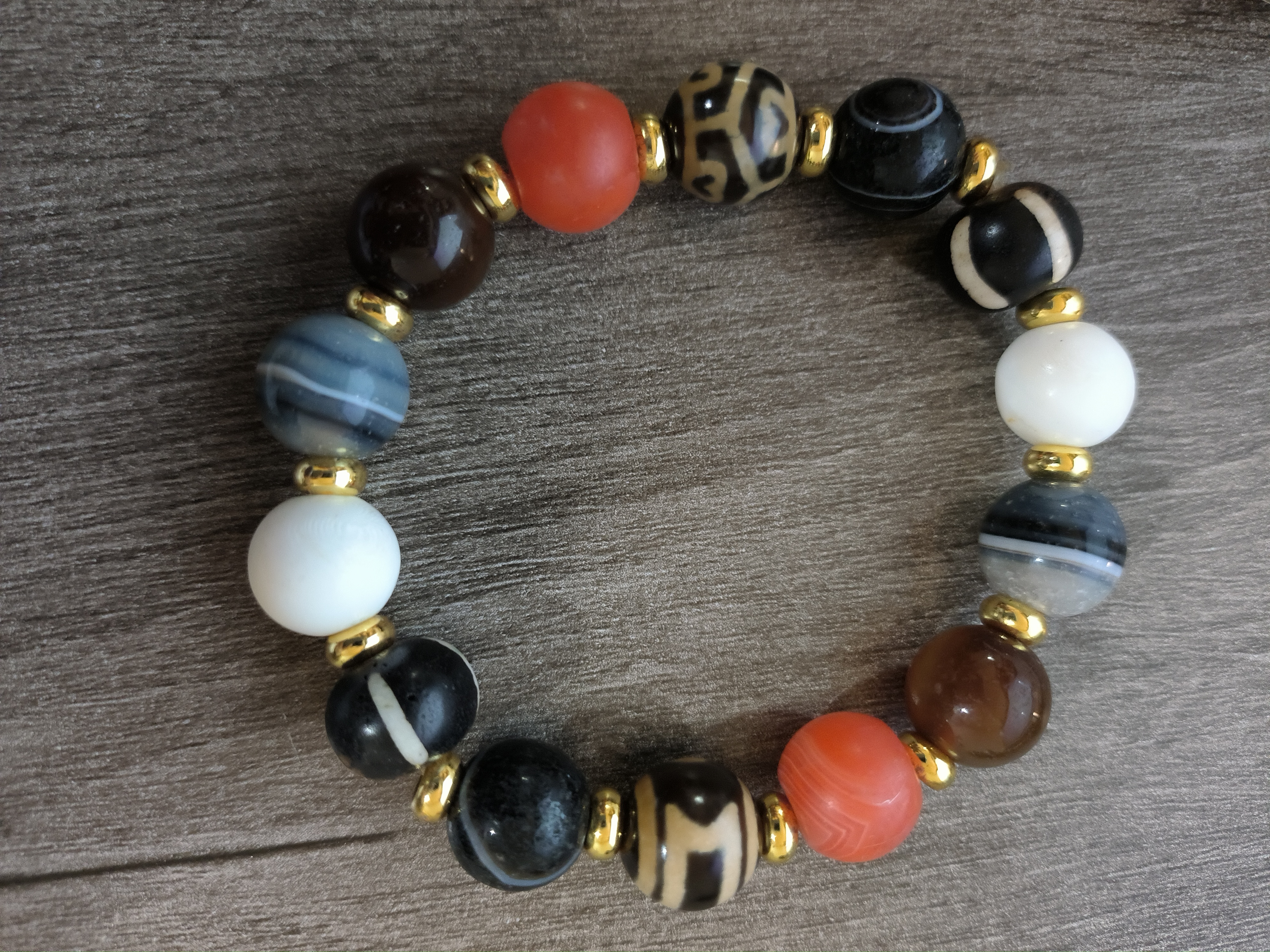 多宝手串单圈玛瑙