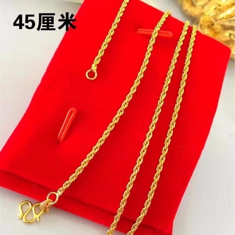 合金项链 女士麻花链