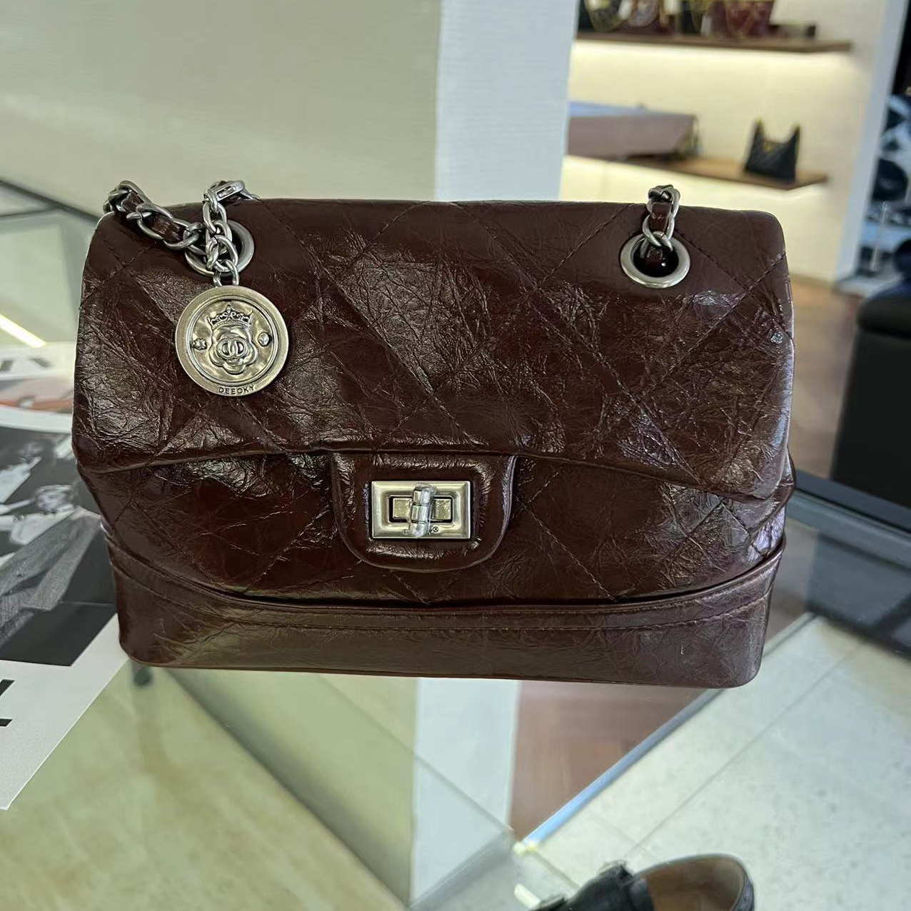 「西老板」2024秋冬新款女士菱格包时尚设计款包百搭单肩斜挎包9629