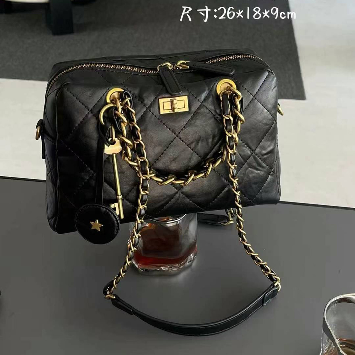 7026高级感豹纹包包女2024新款时尚小众设计枕头包链条单肩斜挎包