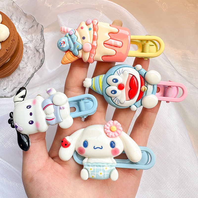 啾啾diy 树脂饰品手工制作可爱儿童发夹居家摆件卡通发夹