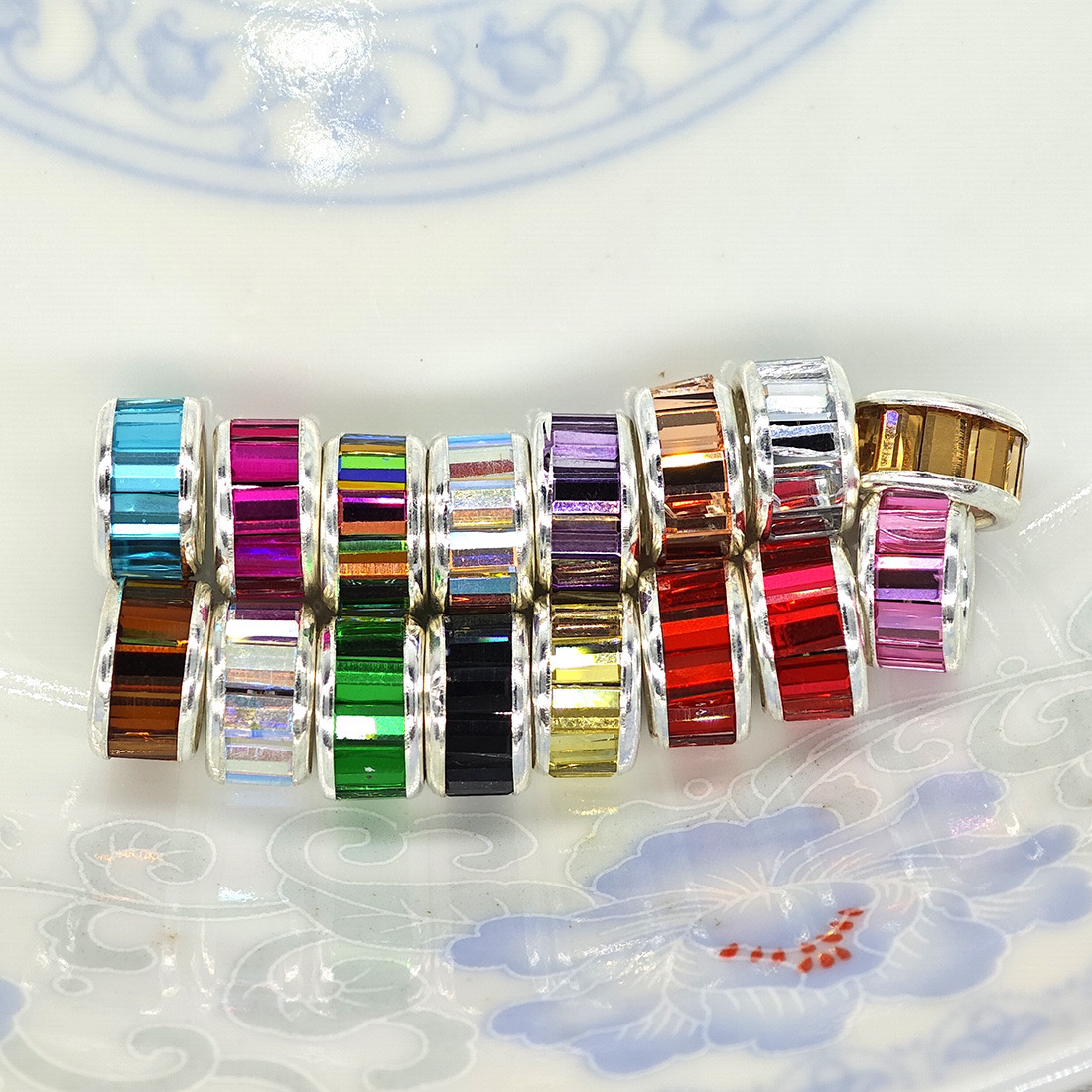 合成金属琉璃手链 可以直接DIY的配件手工串珠