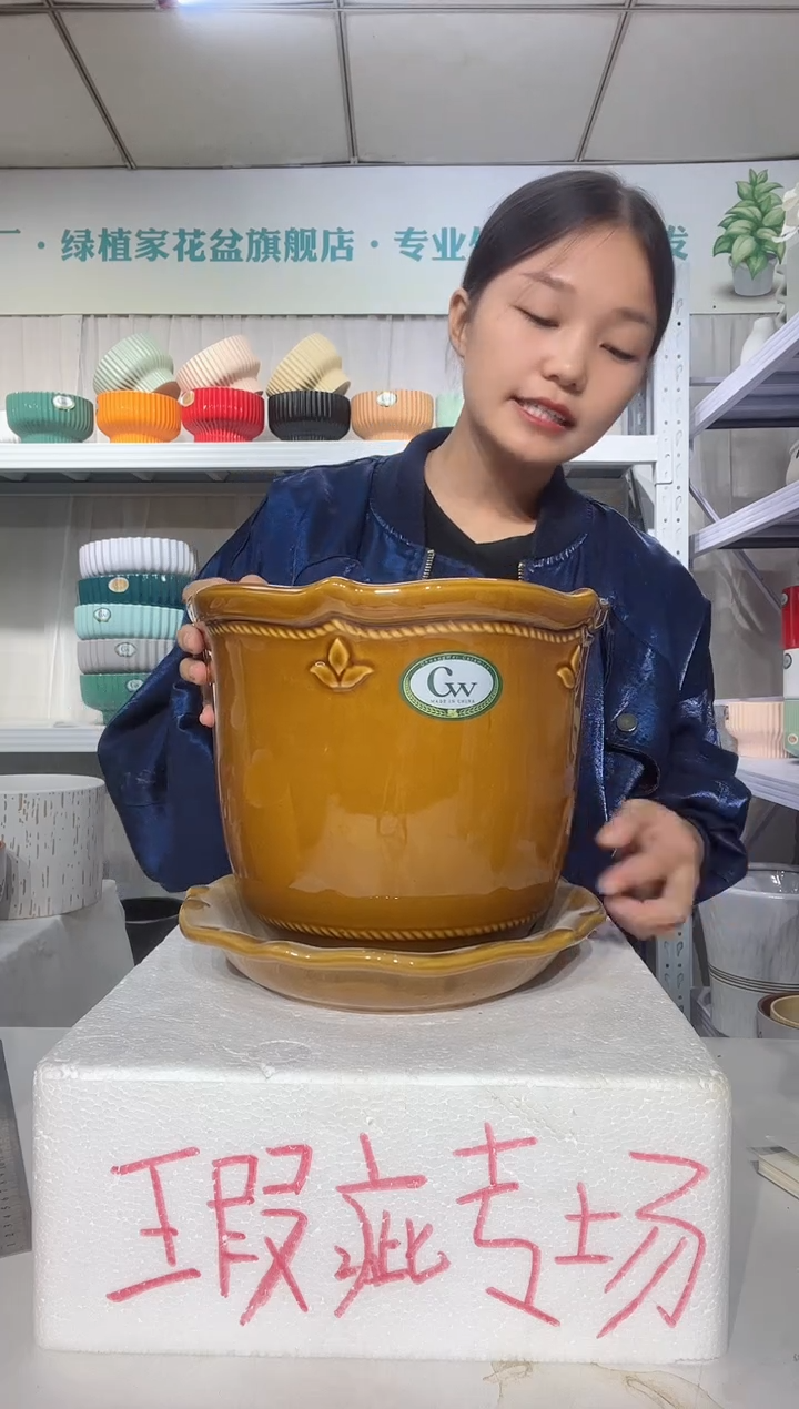 【闪购商品】紫砂花盆25*22