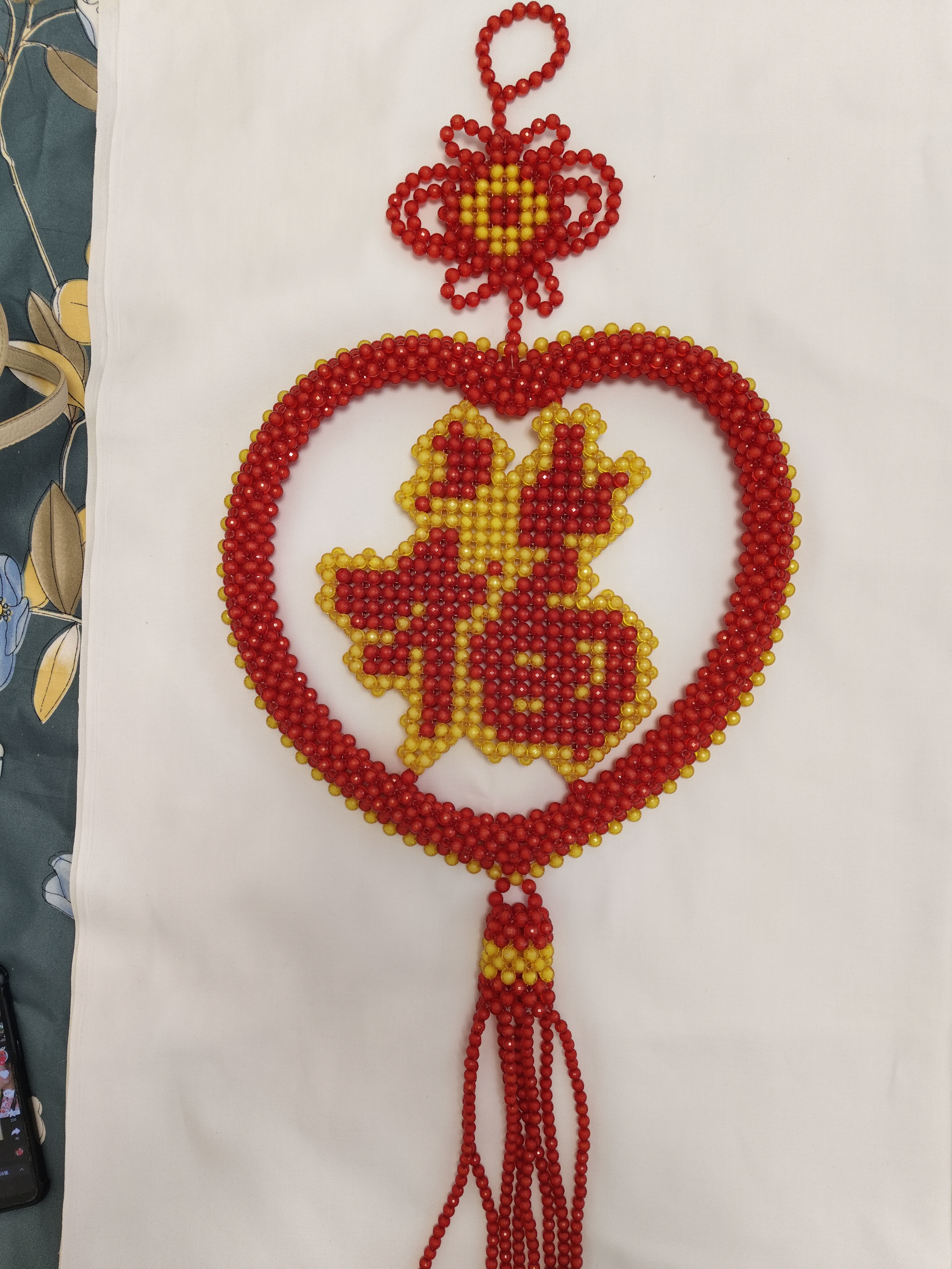 手工串珠喜庆家居大挂件