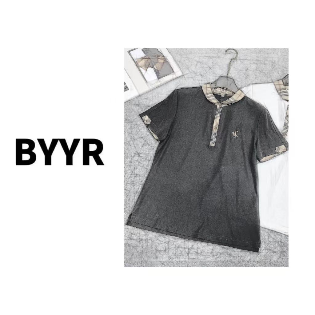 BYYR高定系列短袖娃娃领polo衫（深1245）