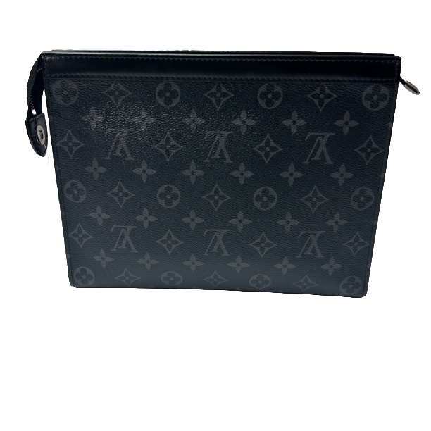 95新 LouisVuitton/路易威登 LV98新黑老花男士洗漱手拿包1716   