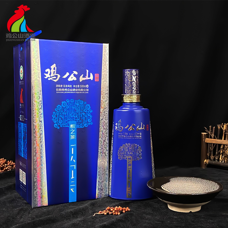 JI GONG SHAN/鸡公山酒厂酿酒根之源固态粮食酒浓香型52度500ml