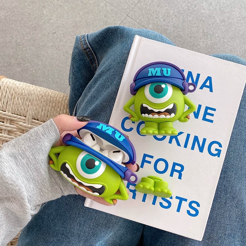 大眼仔适用AirPods蓝牙耳机保护套硅胶airpodspro3创意硅胶耳机壳