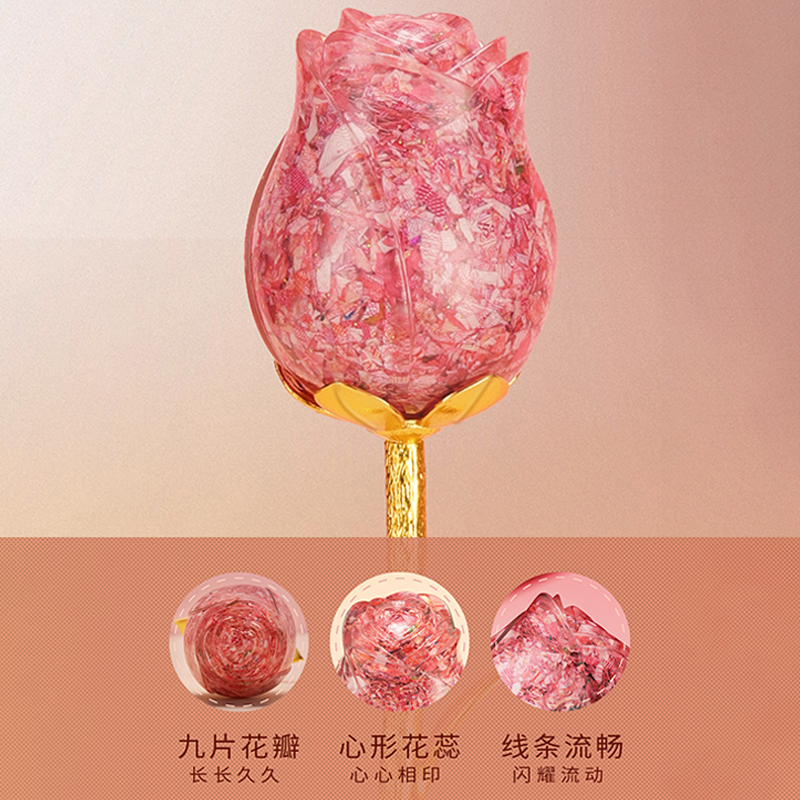 玫瑰碎钞花幸福碎钞女神节碎钞玫瑰花礼盒装文创玫瑰香薰摆件