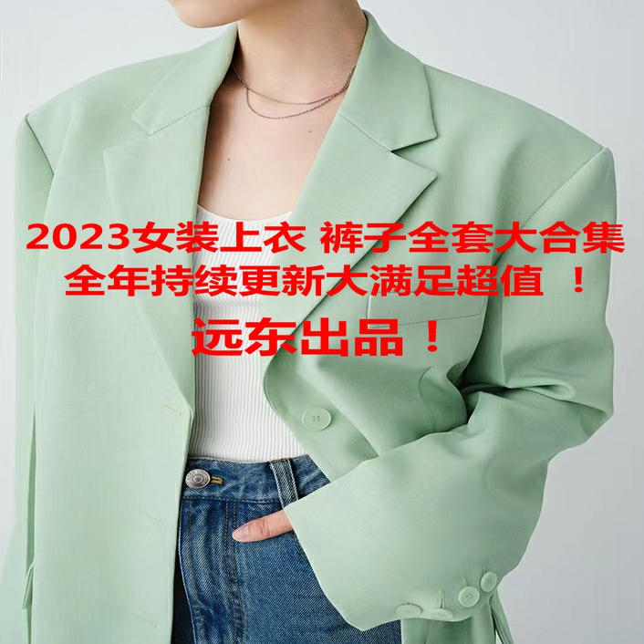 远东提升班衣裤基础原型 四季款式实例 配领 配袖大合集系统课！