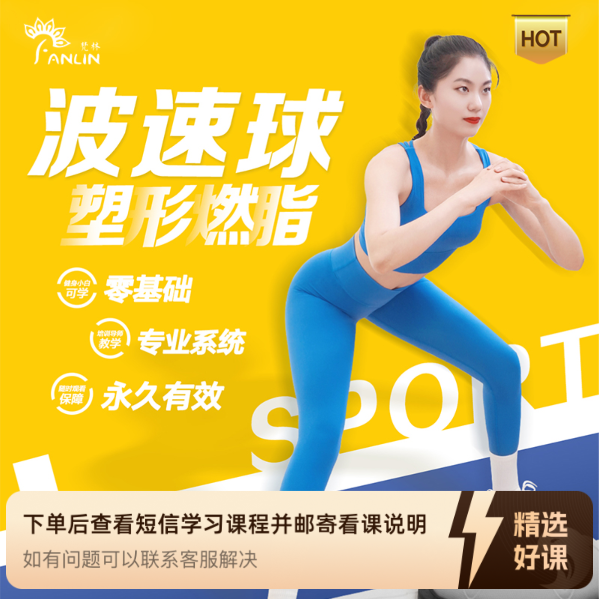 【梵林瑜伽】维秘普拉提｜50节成品课（留意短信解锁课程）