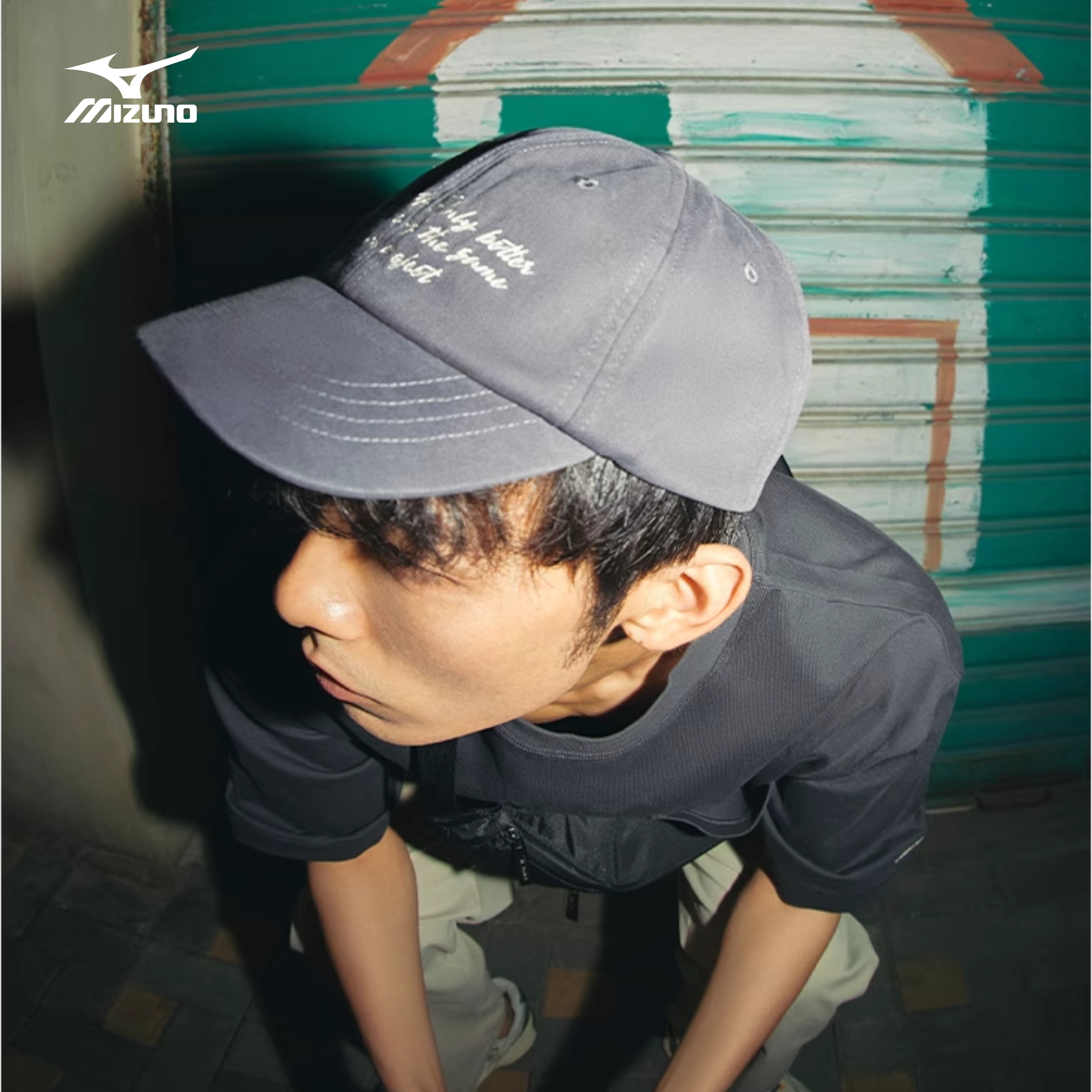 Mizuno/美津浓情侣时尚百搭帽子透气运动帽D3CW43H2