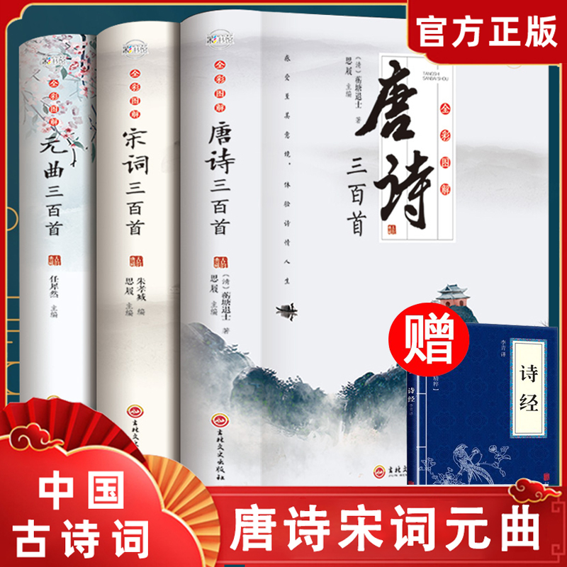 诗词大会唐诗三百首宋词元曲古诗词鉴赏国学经典古诗词全彩图解