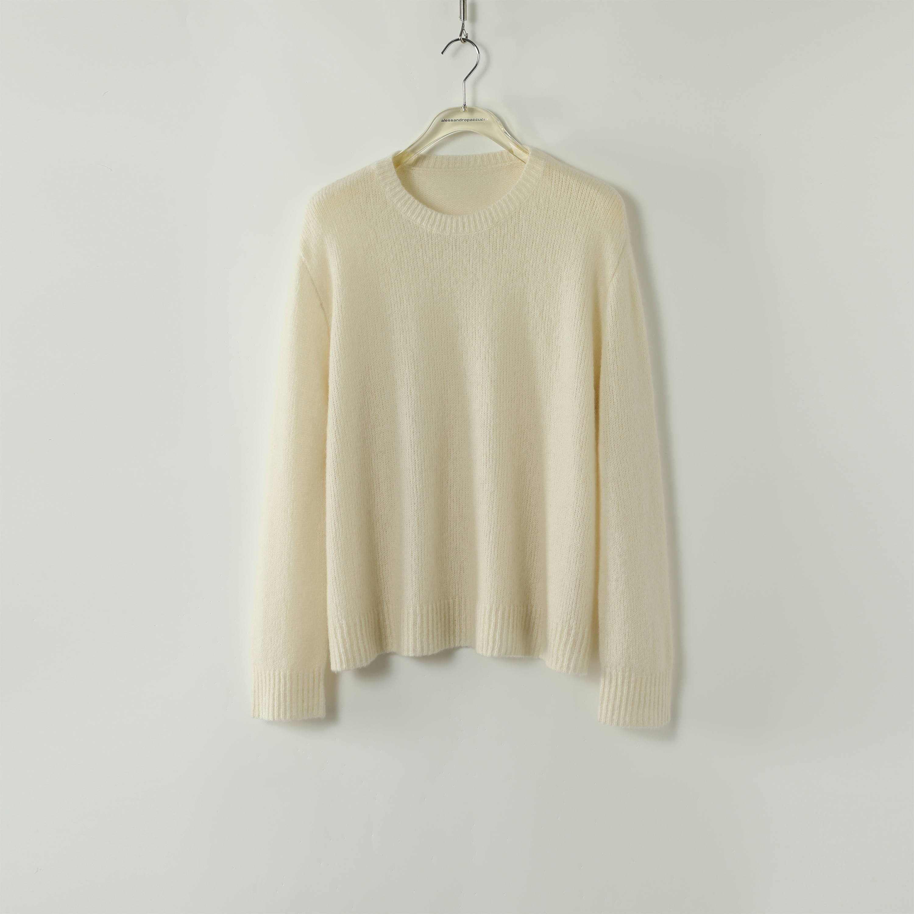 AP洛哥43172ST【绒钰】100羊绒落肩圆领多色百搭针织套头衫2024秋