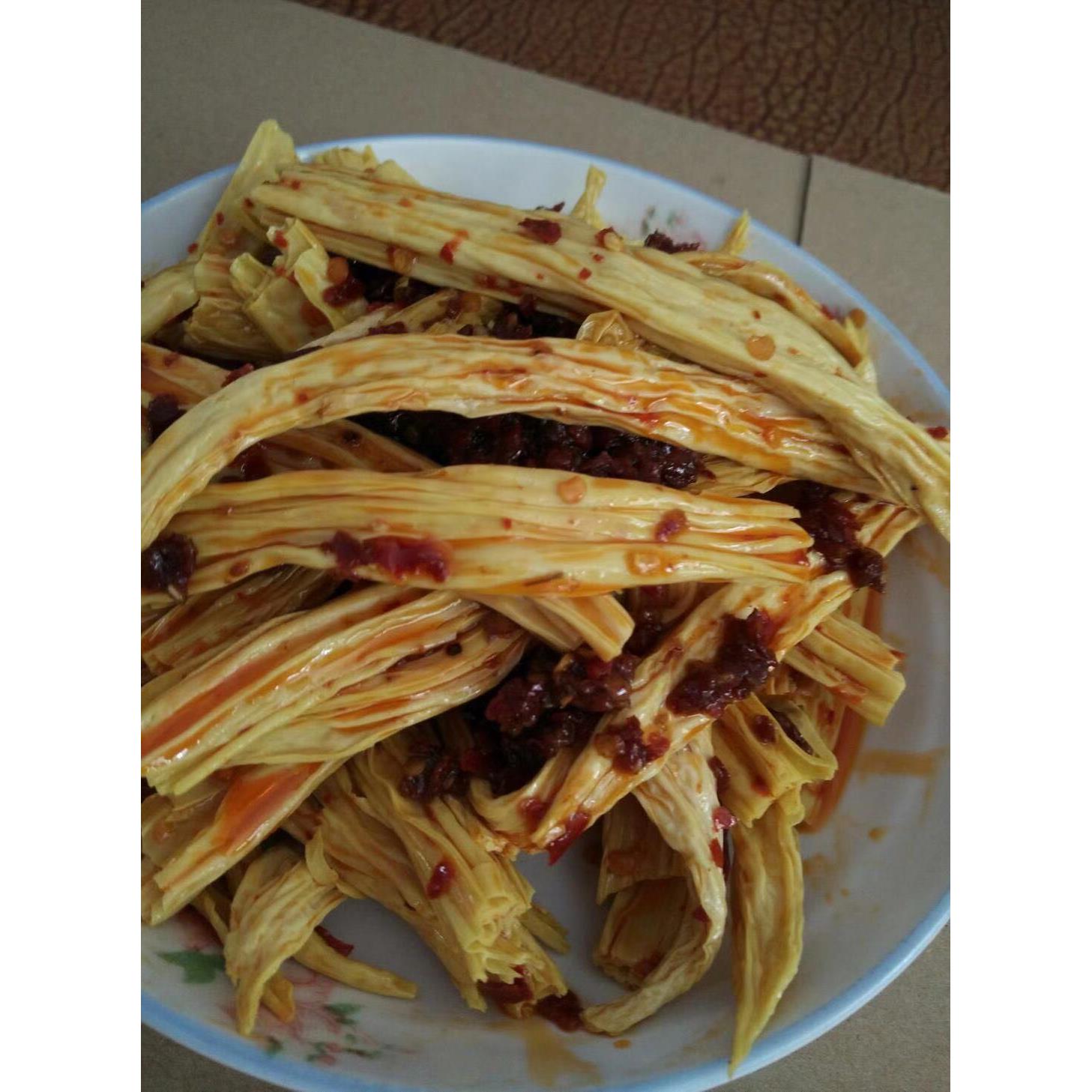 湖南新化特产正宗麻辣腐竹好吃辣爽现做现发新品上架食品