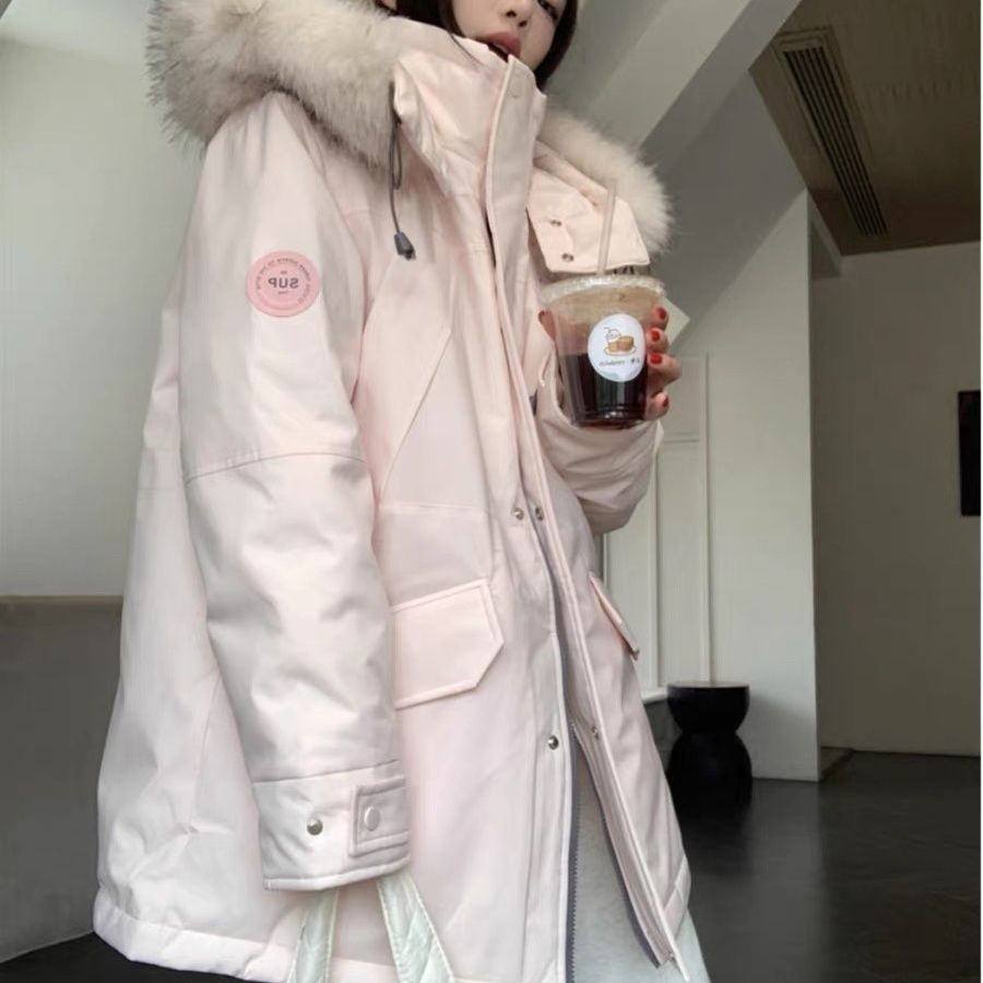 波司断码白水公主派克90棉服通勤外穿冬季新款羽绒服绝美外套天冬