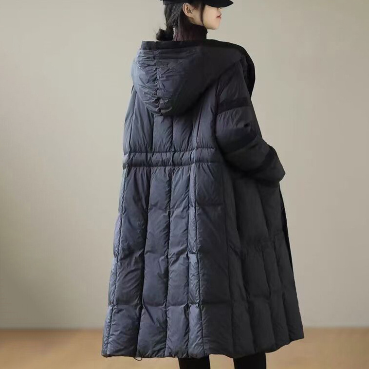 波司断码清仓长款羽绒服女款高端女冬装中长款嘉兴平湖羽绒服工厂