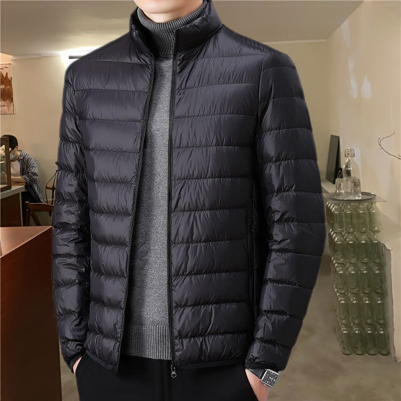 波司登羽绒内胆秋冬季新款中老年男士羽绒服立领轻薄棉衣青年短款