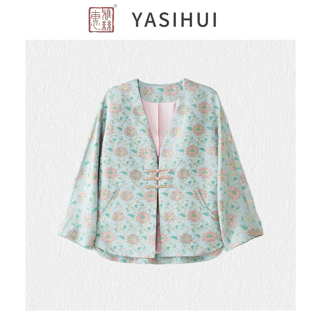 【李德喜-步步生莲】24秋季新款非遗宋锦外套