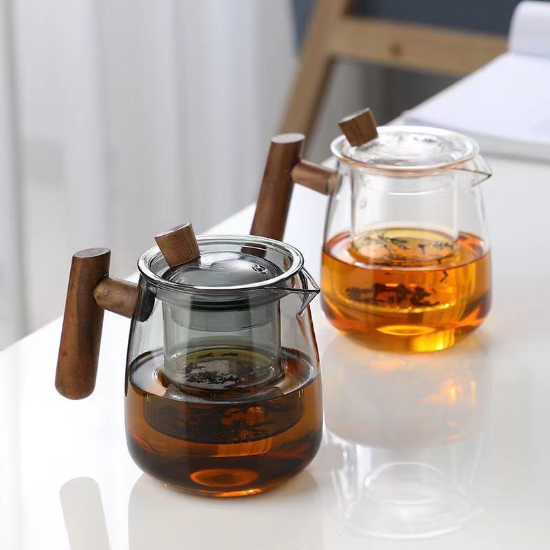 茶壶耐热500毫升玻璃茶水分离茶叶过滤耐高温茶具泡茶壶玻璃壶