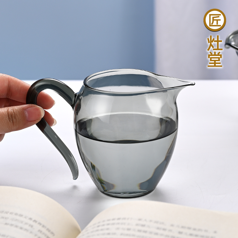 匠灶堂公道杯玻璃加厚高硼硅耐热分茶器泡茶茶具创意茶海过滤匀茶