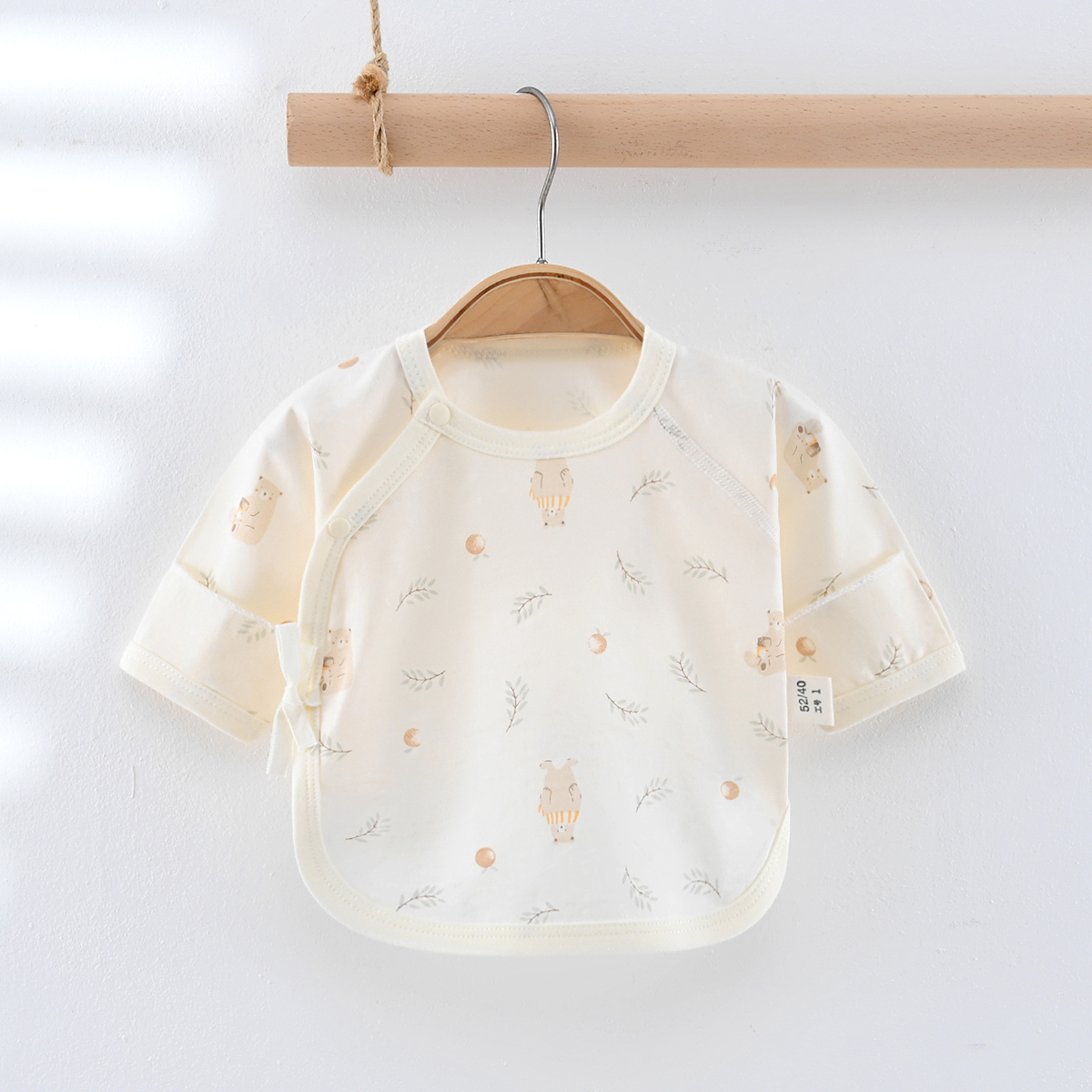 新生儿衣服夏款纯棉半背衣A类无骨轻薄透气宝宝单件上衣打底