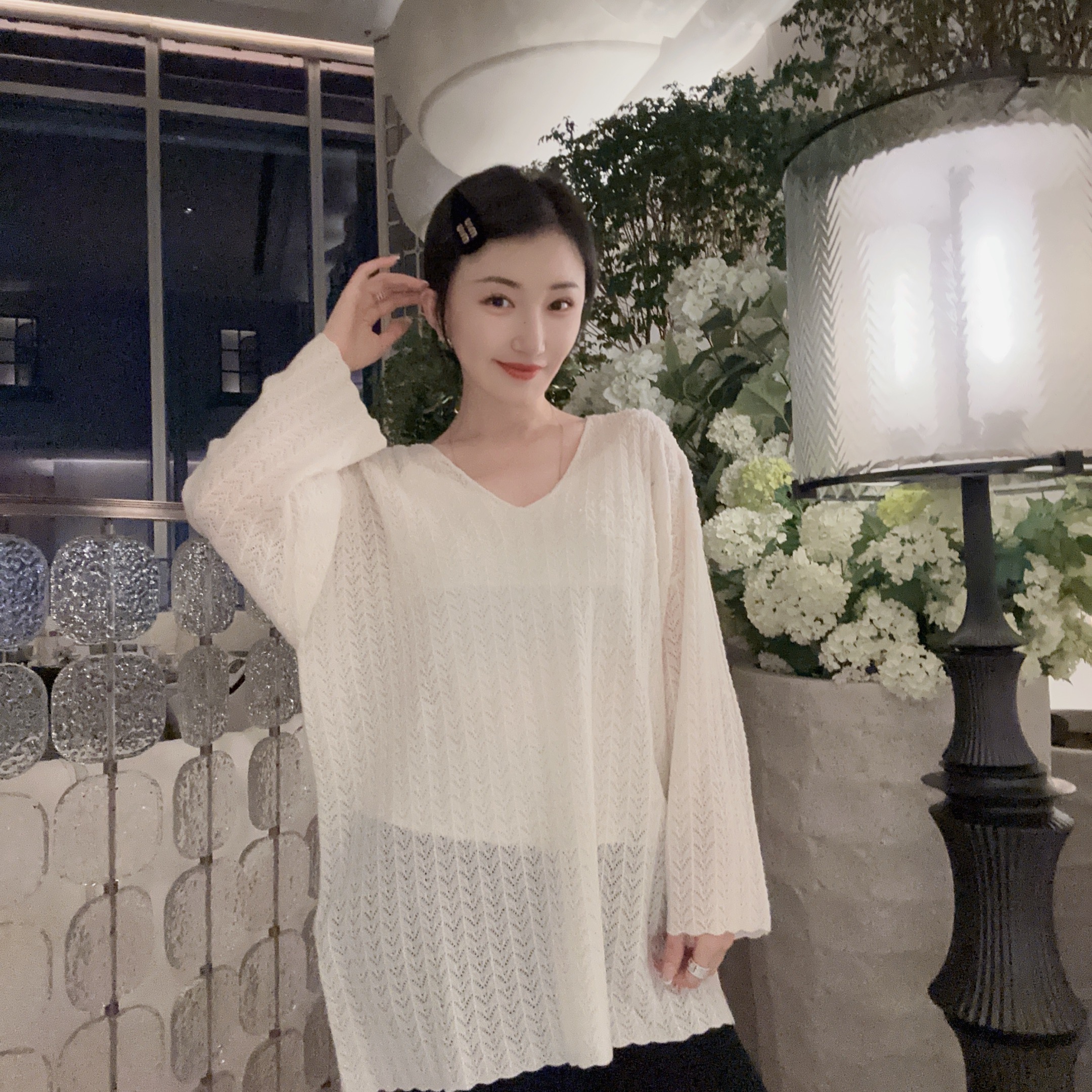 【Betty Bairn】西西里传说-山羊绒V领衣24B-BW6099