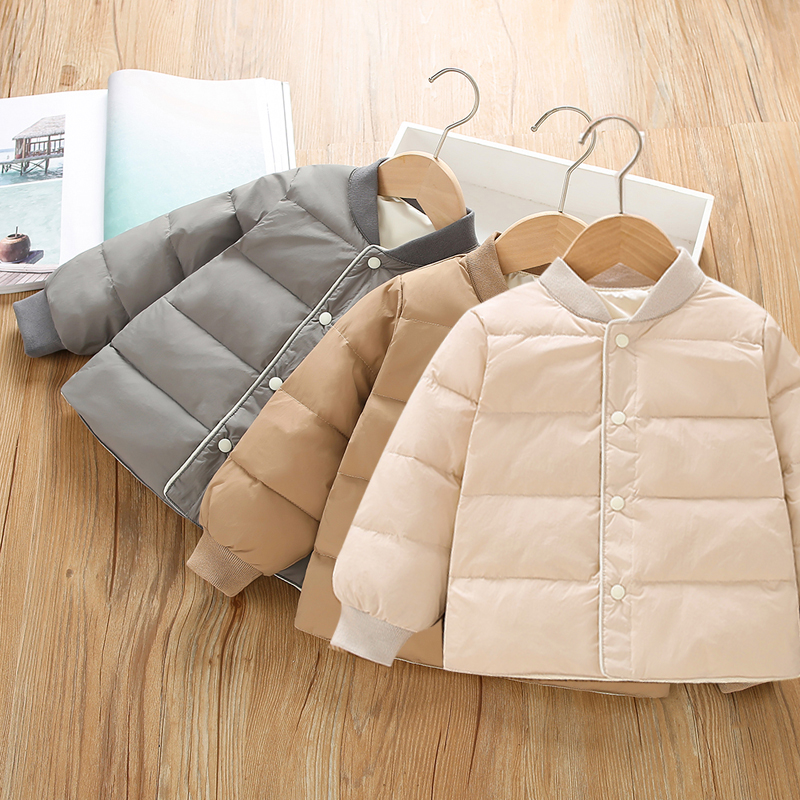 白鸭绒男童轻薄款羽绒服搭校服内搭内胆小男孩秋冬款羽绒外套