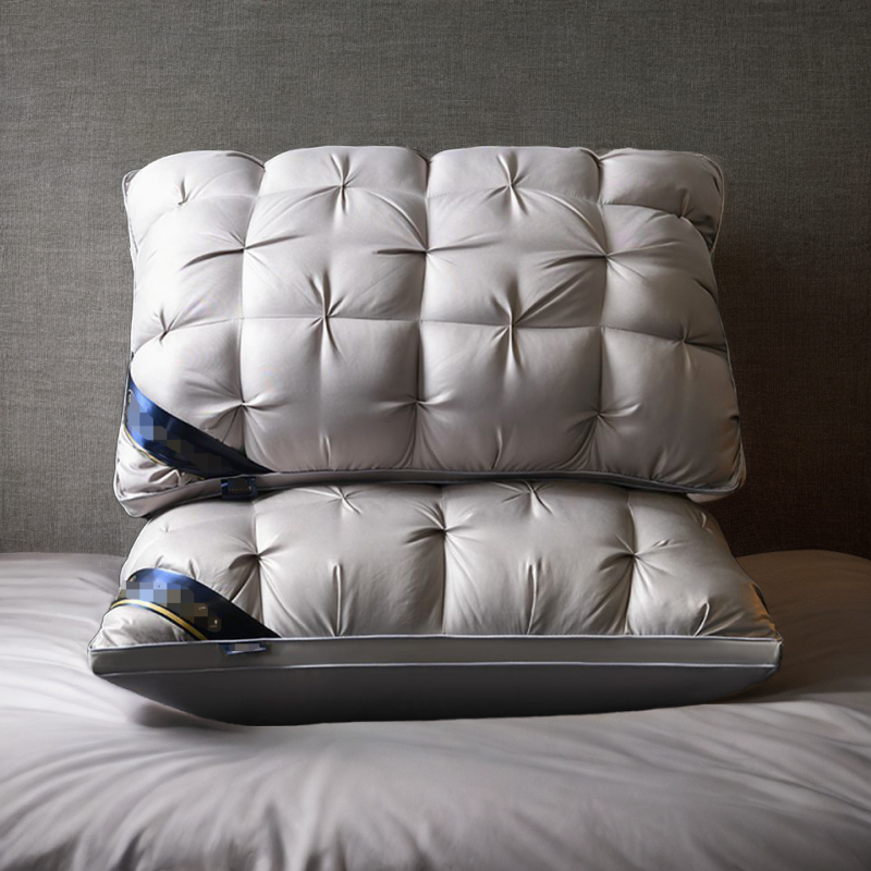 五星级酒店枕头护颈椎助睡眠枕头枕芯不塌陷变形护颈枕羽绒枕柔软