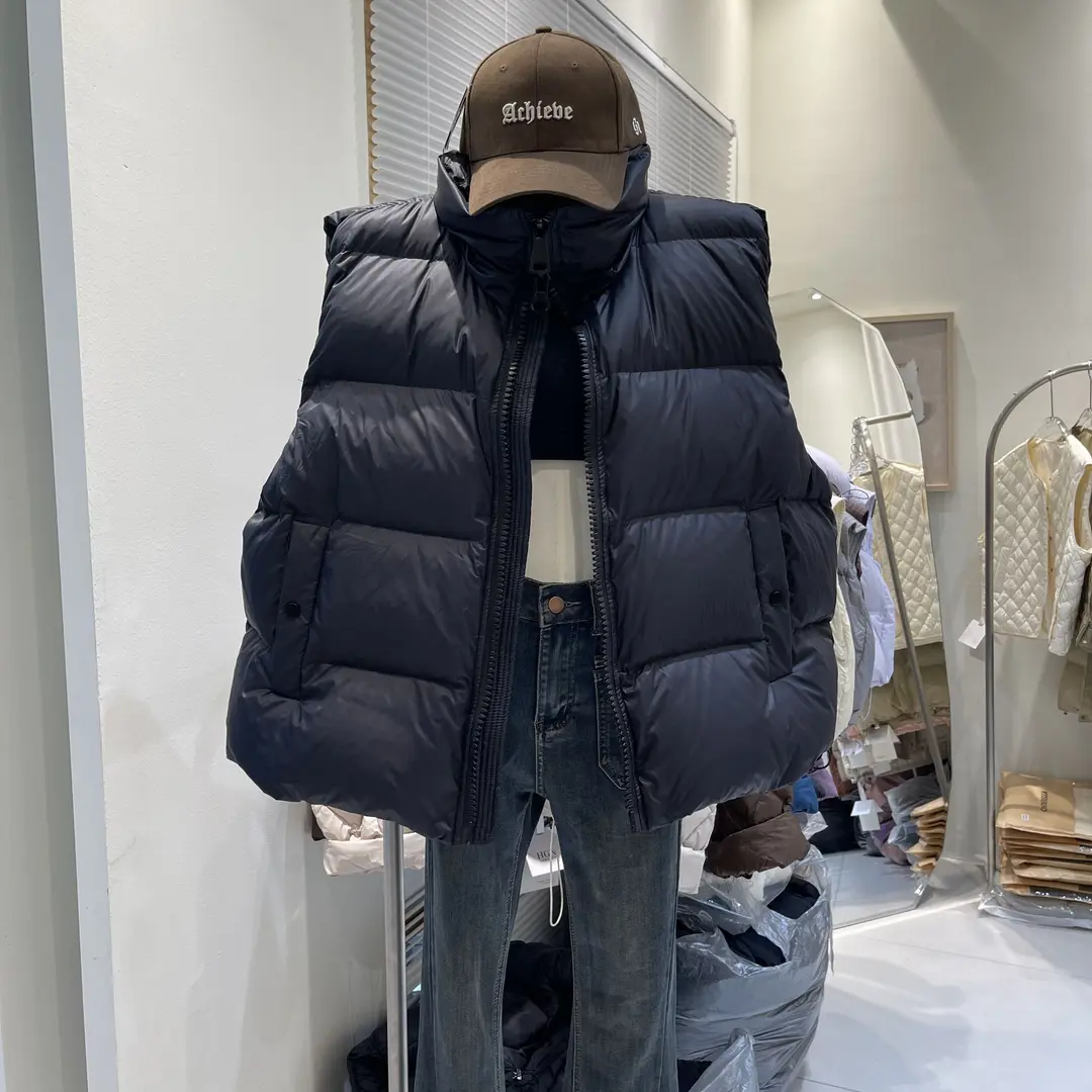 高档羽绒马甲女款爆款2025秋冬新款韩版正品宽松显瘦加厚保暖外套