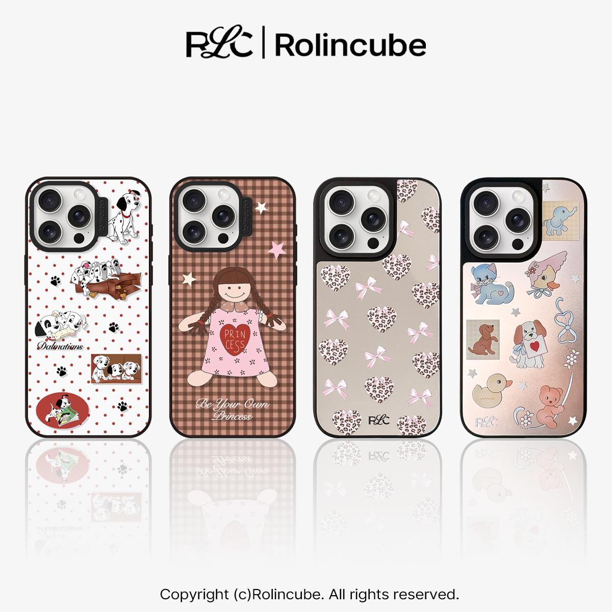 Rolincube原创黑框系列新品苹果16ProMax手机壳可爱iPhone15Pro壳