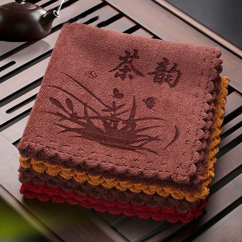 【加厚茶桌布】棉麻布茶盘养壶巾抹布擦桌布茶桌不掉毛眼镜开车