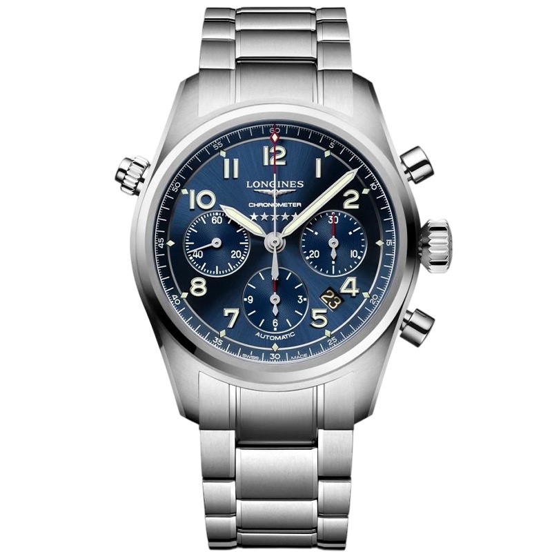 99新 Longines/浪琴 L3.820.4.93.6/五星上将先行者820三眼表径42