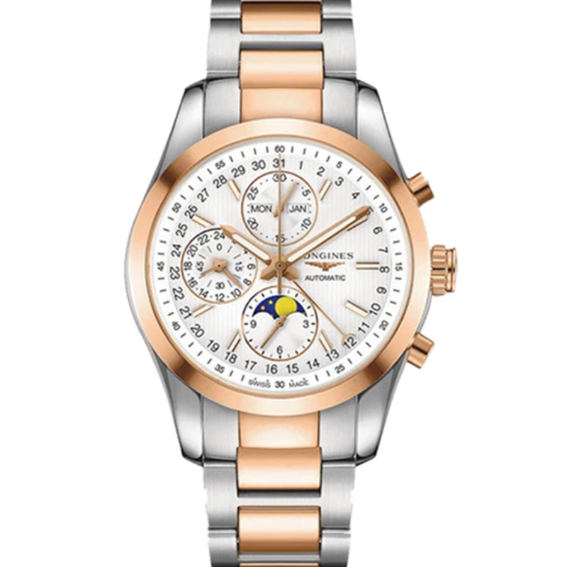99新 Longines/浪琴 L2.798.5.72.7/间金康铂798八针/42表径