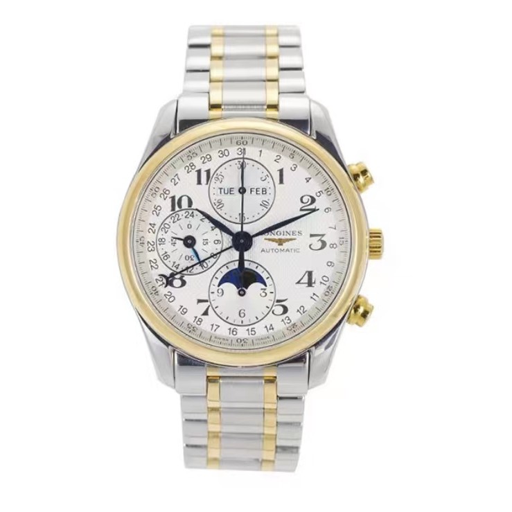 99新 Longines/浪琴  L2.773.5.78.7/名匠系列八针月相/42表径