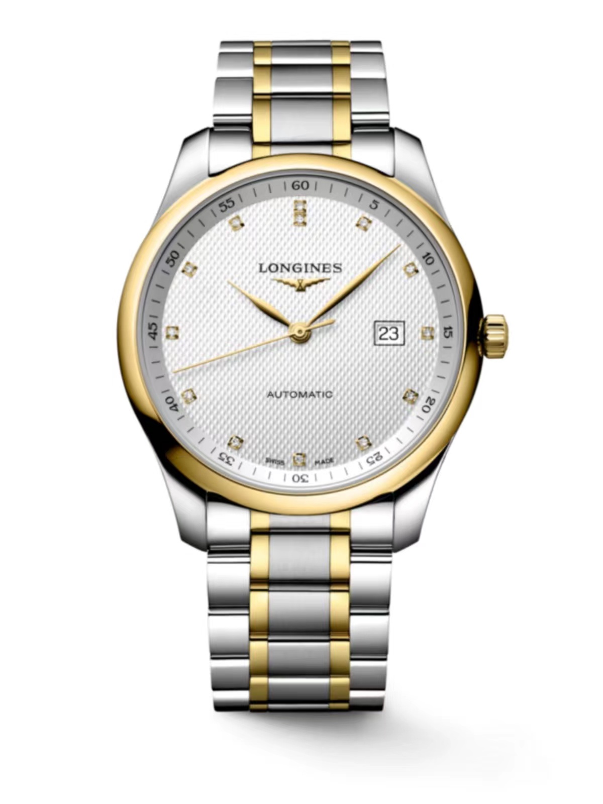 99新 Longines/浪琴  L2.793.5.97.7/名匠793间金款钻刻/40表径