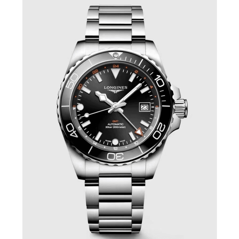99新 Longines/浪琴 L3.790.4.56.6/双时区康卡斯790/41表径