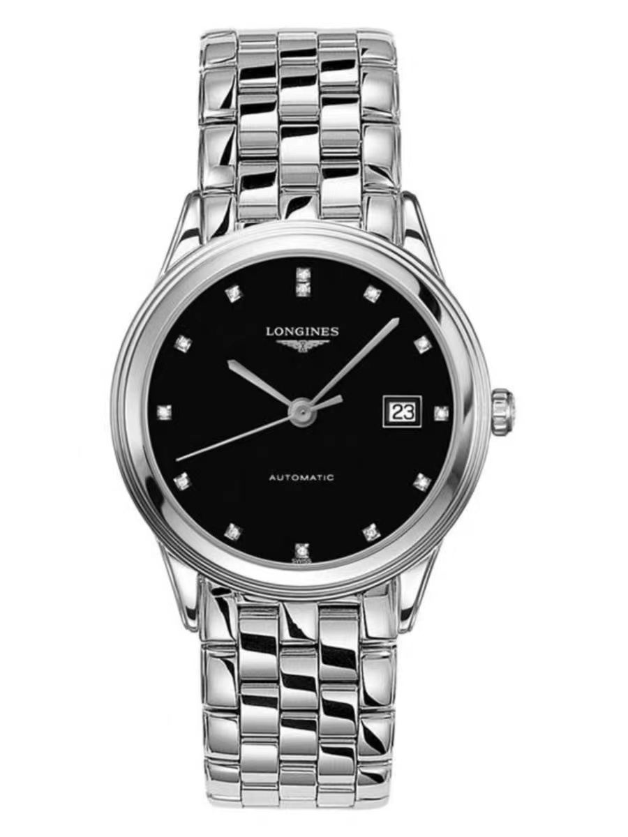 99新 Longines/浪琴 L4.974.4.57.6/L4.874.4.57.6军旗38.5原镶钻