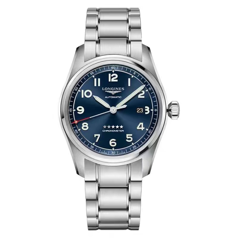 99新 Longines/浪琴 L3.810.4.93.6/五星上将810先行者蓝盘40表径