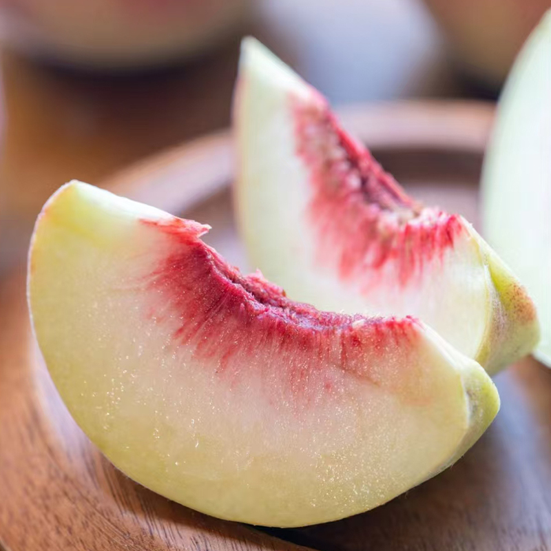 湖北高山雪桃脆甜白里透红大桃子金秋红蜜桃新鲜冬桃当季孕妇水果