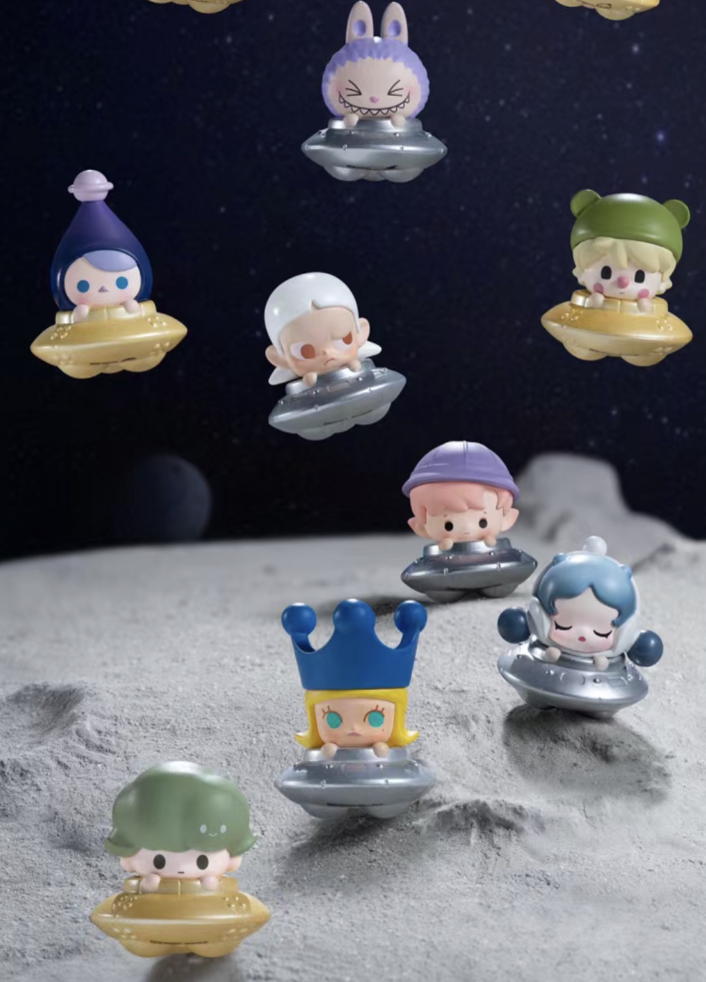 【许愿/明盒】泡泡飞碟萌粒快闪限定小飞船潮玩手办