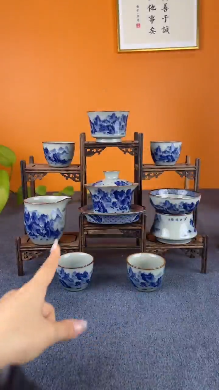 【闪购商品】陶瓷杯盖碗主人杯公道杯