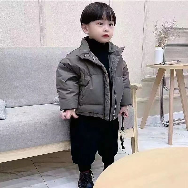 男童冬季棉服外套2023新款儿童宝宝韩版洋气时髦加厚保暖休闲棉衣