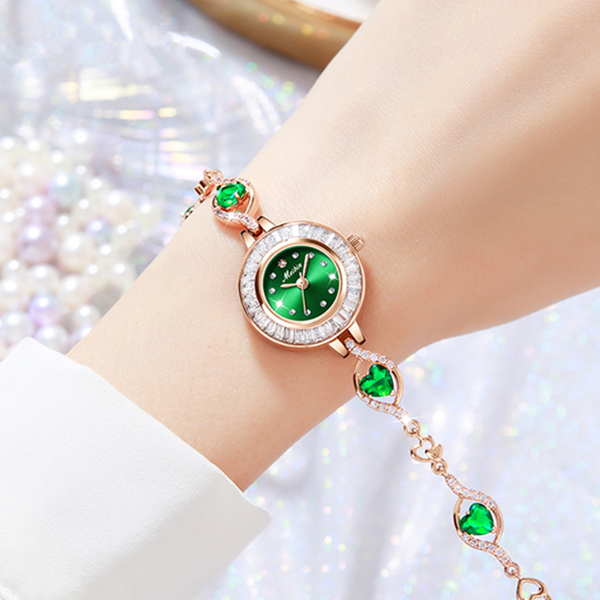 心动系列 高端女表手工镶嵌腕表精致手链表（方方）