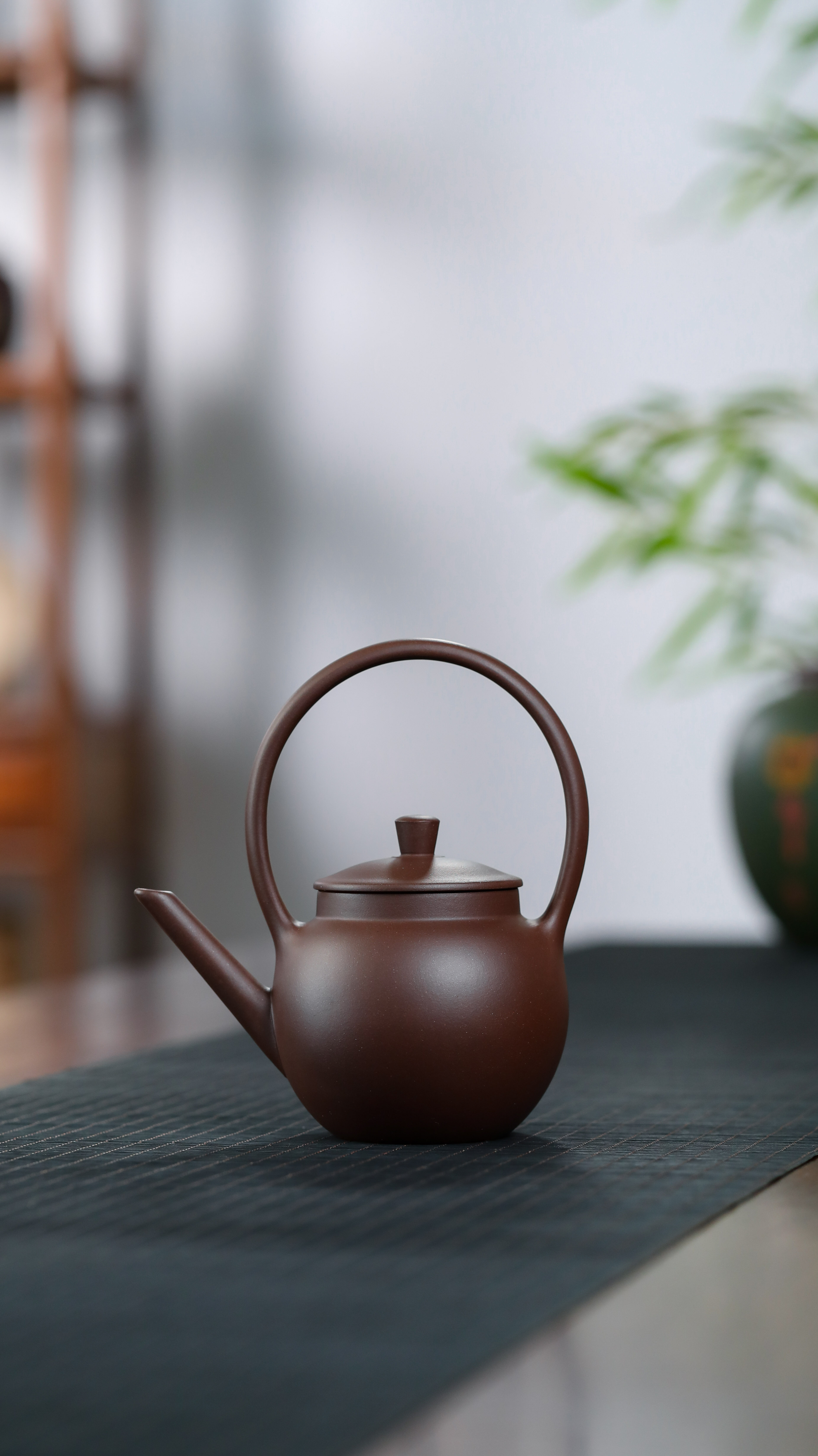 老茶馆提梁壶（大号）原矿老紫泥 容量420CC