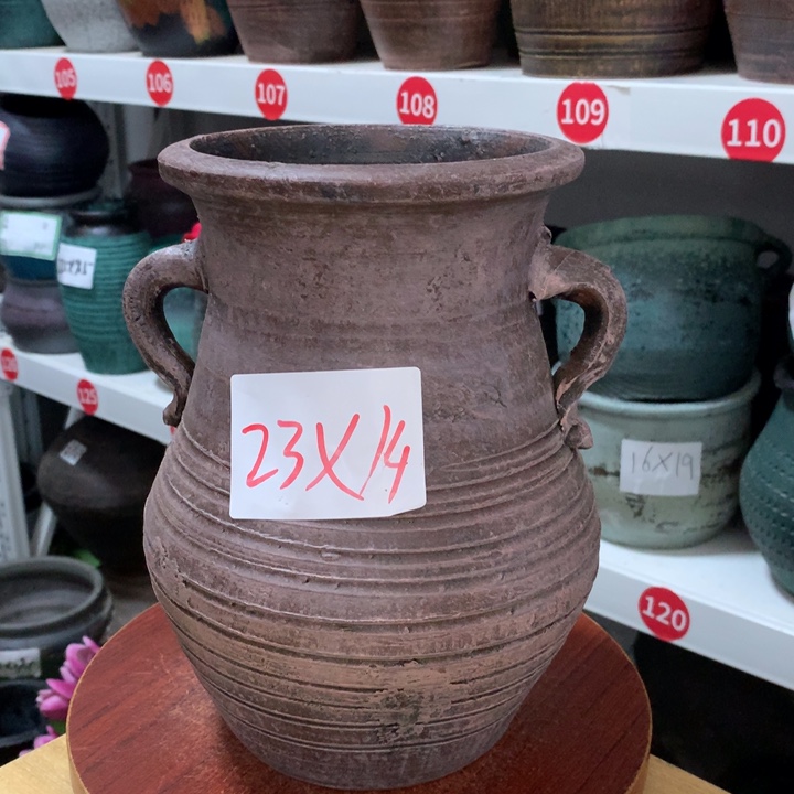 【闪购商品】红陶20CM（含）-50CM（不含）微瑕的底部有孔11