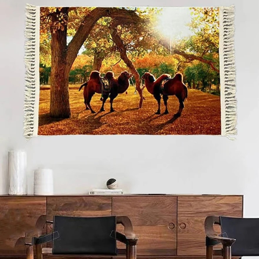 国庆节活动，新款2025年网红挂毯卧室藏式，风景挂毯，50cm*85cm挂毯