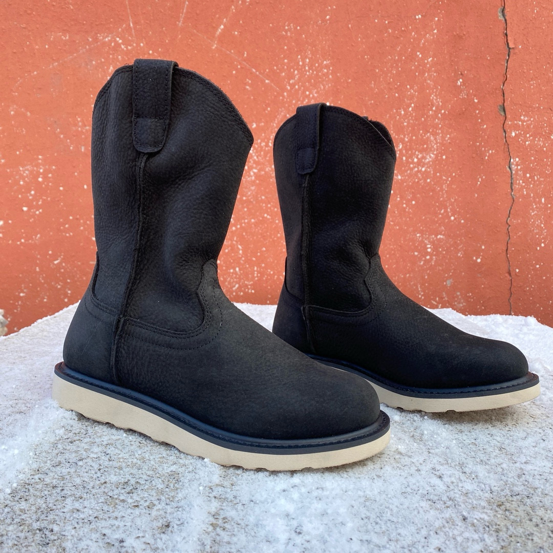 男士单皮牛仔靴固特异马靴西部靴工作靴