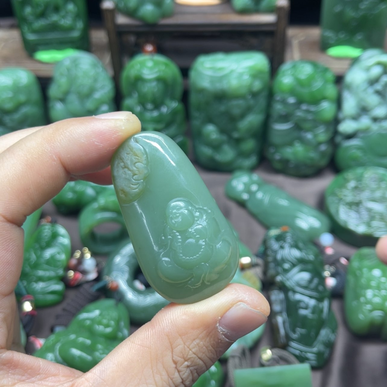 【闪购商品】和田玉（碧玉）颈饰未镶嵌