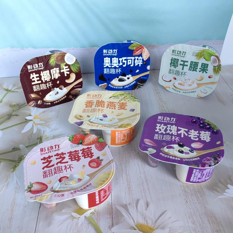 形动力翻趣杯生椰摩卡芝芝草莓香脆燕麦椰干腰果味酸奶